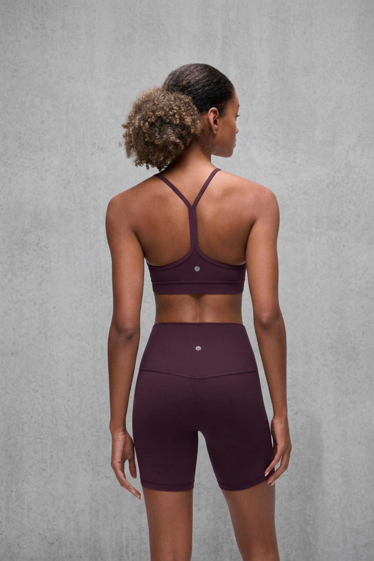 Crzyoga Spaghetti Strap Sport Bra - Deep Purple | Talla M