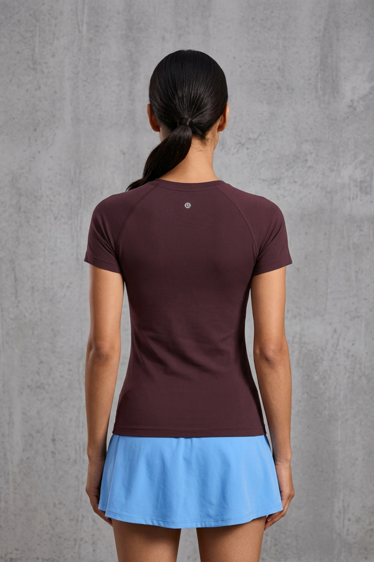 Crzyoga Camiseta Seamless Hip Length Short Sleeve