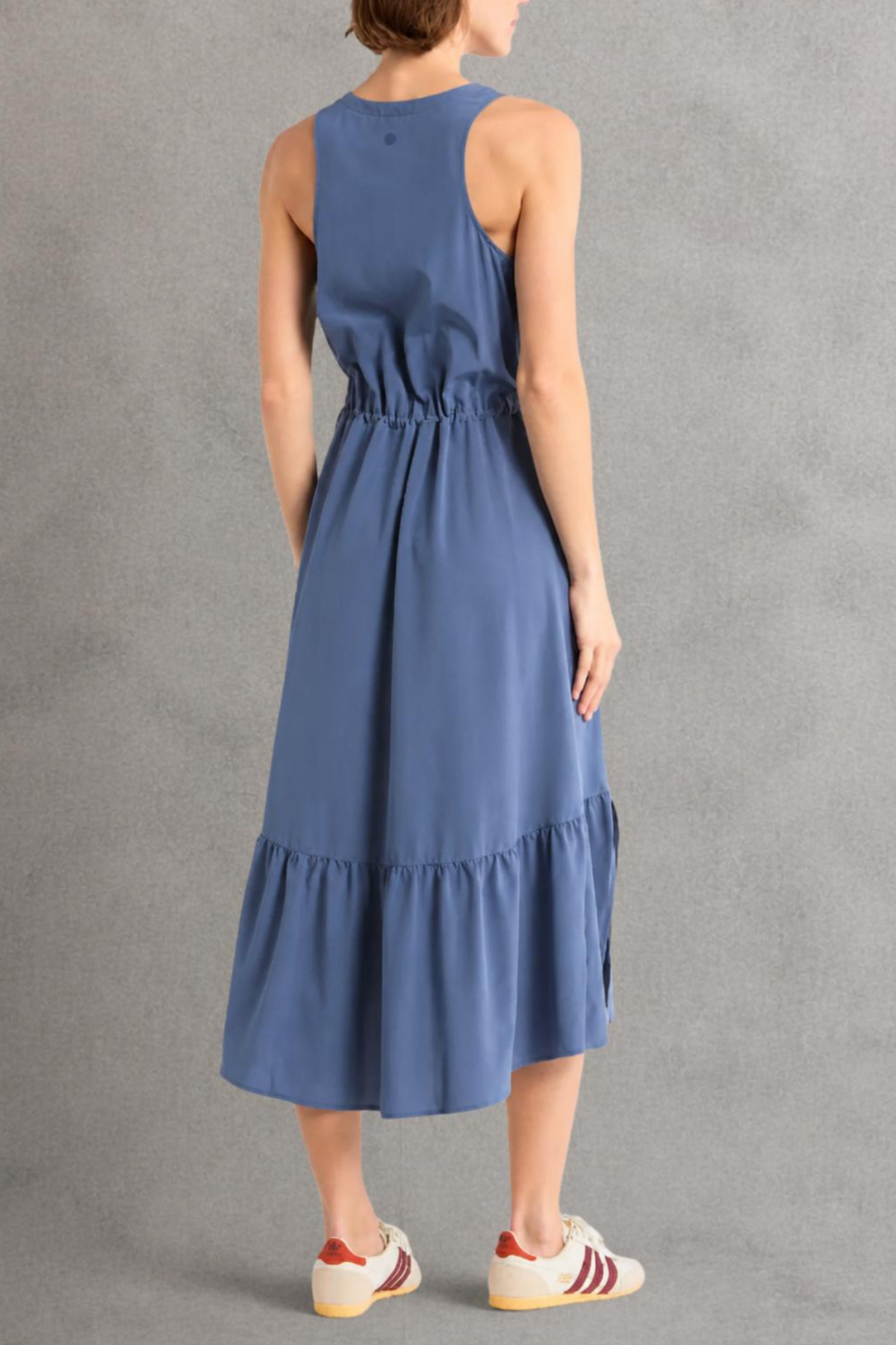 Vestido Midi Sin Mangas Zella -azul | talla M