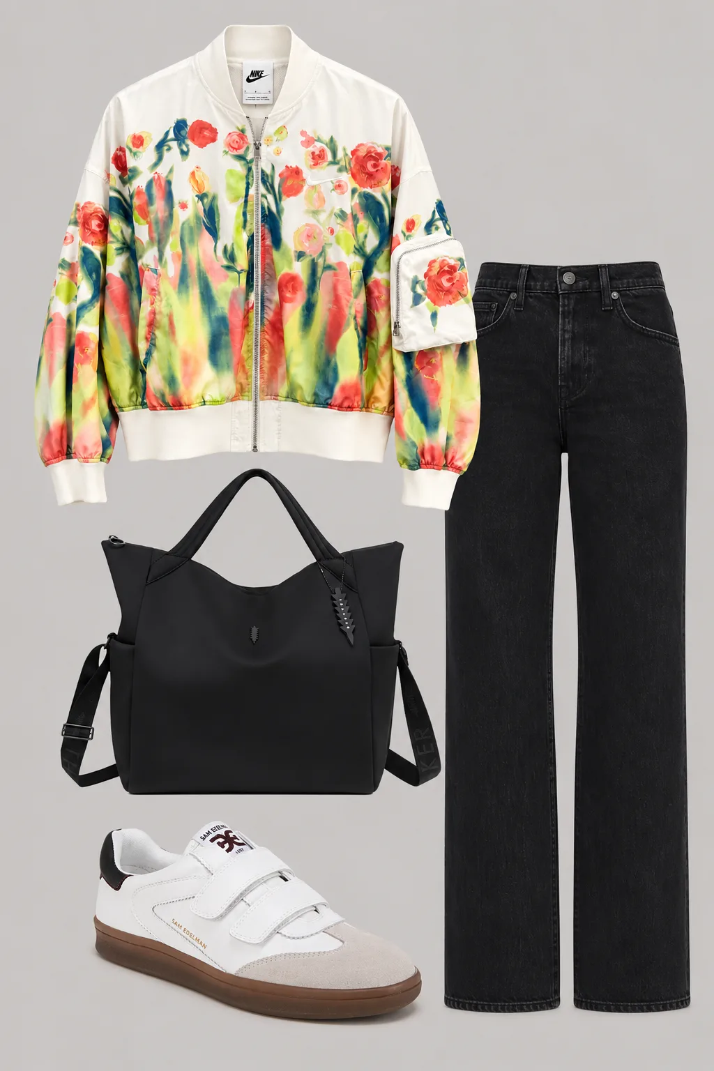 Chaqueta Bomber Nike - Floral | Talla S