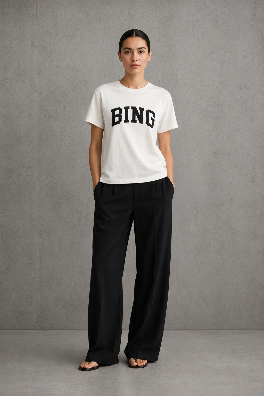 Anine Bing Camiseta - Blanca | Talla L
