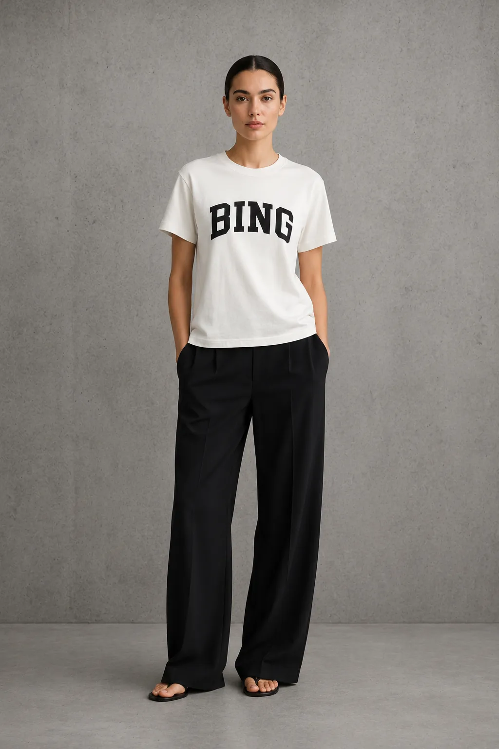 Anine Bing Camiseta - Blanca | Talla L