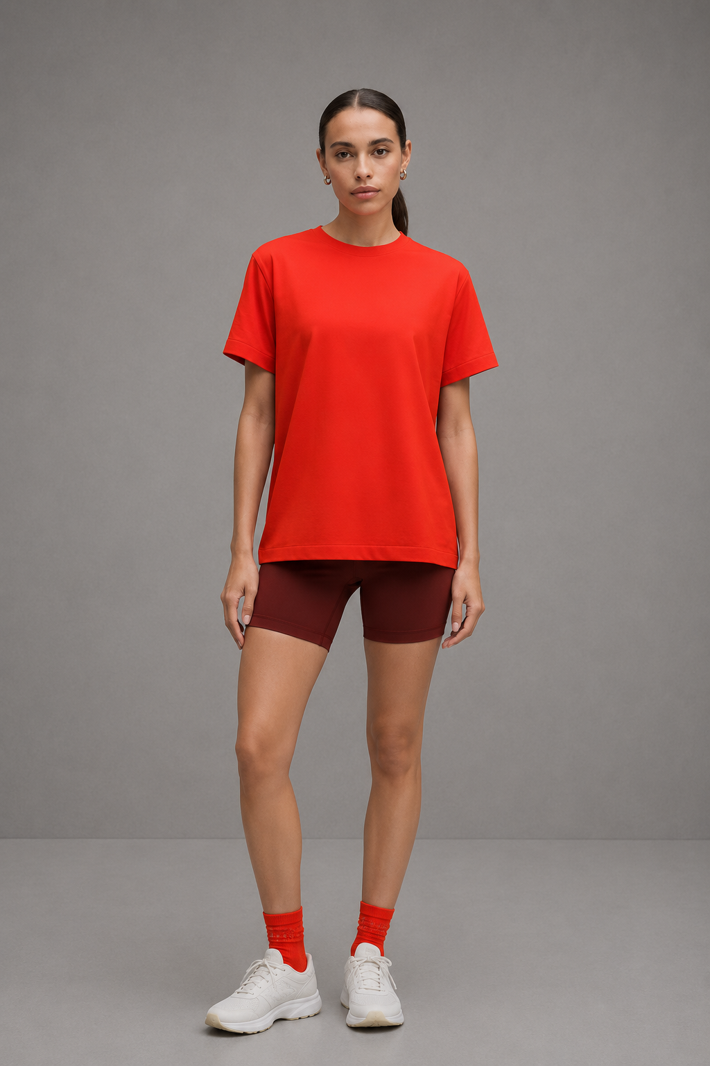 Lululemon camiseta algodon organico - Cherry | Talla M