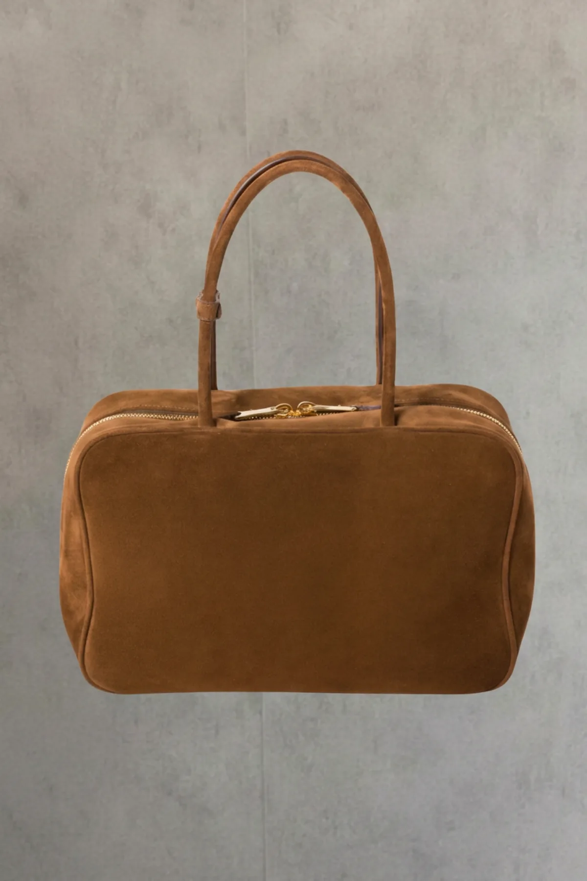 Cartera Miu Miu Beau gamuza - Cocoa Brown | Mediana