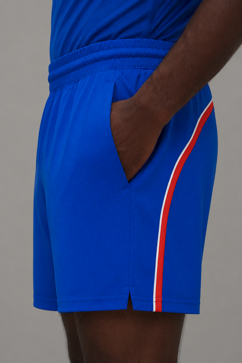 Lululemon Short Pace Breaker Linerless 7" Perforated - Azul | Talla M