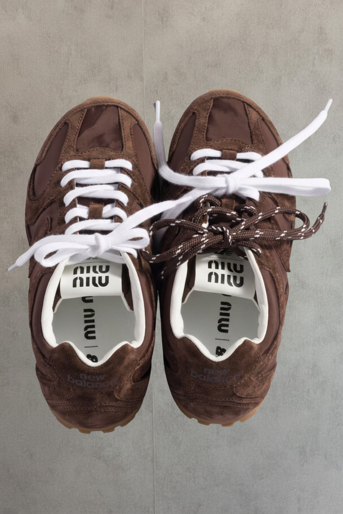 Zapatos New Balance X Miu Miu 530 SL tech fabric/suede - cocoa brown |Talla 9